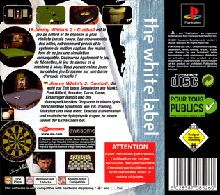 Jimmy White's 2: Cueball - Box - Back (France) - 765x680
