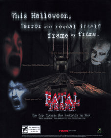 Fatal Frame - Advertisement Flyer - Front (United States) - 2476x3060