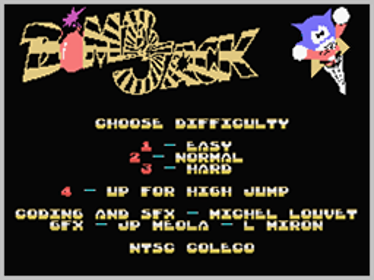 Bomb Jack - Screenshot - Game Select (World) - 256x192