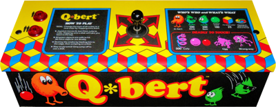 Q*bert - Arcade - Control Panel (North America) - 2373x920