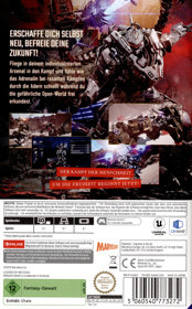 Daemon X Machina: Titanic Scion - Box - Back (Germany) - 1158x1865