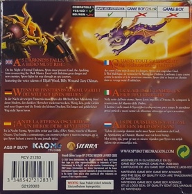 The Legend of Spyro: The Eternal Night - Box - Back (Europe) - 1260x1274