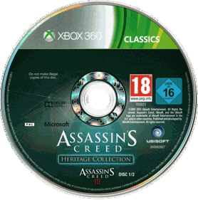Assassin's Creed: Heritage Collection - Disc (Europe) - 2876x2906
