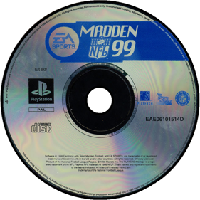 Madden NFL 99 - Disc (Europe) - 800x800