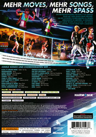 Dance Central 2 - Box - Back (Germany) - 3031x4300