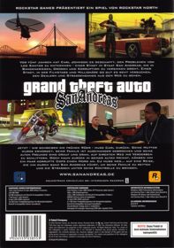 Grand Theft Auto: San Andreas - Box - Back (Germany) - 563x800