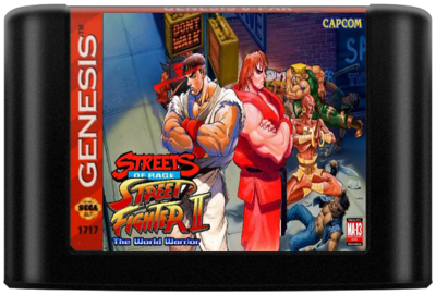 Streets of Rage 2: The World Warrior - Cart - Front (North America) - 720x488