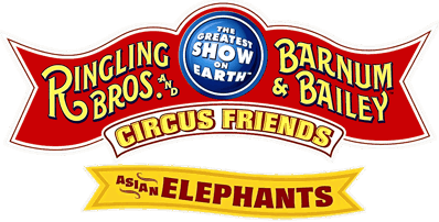 Ringling Bros. and Barnum & Bailey: Circus Friends: Asian Elephants - Clear Logo (North America) - 1400x710