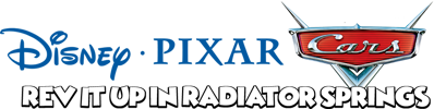 Disney•Pixar Cars: Rev It Up in Radiator Springs - Clear Logo (North America) - 1032x259