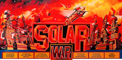 Solar War - Arcade - Marquee (United States) - 3840x1902