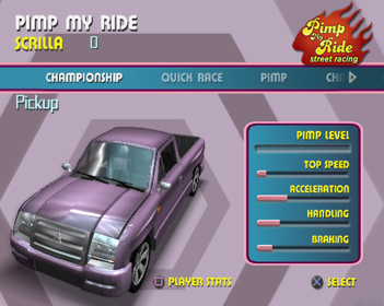 Pimp My Ride: Street Racing - Screenshot - Game Select (World) - 640x511