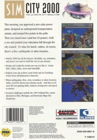 SimCity 2000 - Box - Back (North America) - 1638x2356