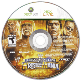 WWE Legends of Wrestlemania - Disc (North America) - 1440x1440