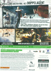 Tom Clancy's Splinter Cell: Double Agent - Box - Back (Germany) - 600x844