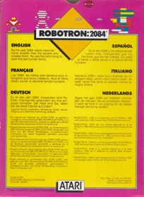 Robotron: 2084 - Box - Back (World) - 1624x2230