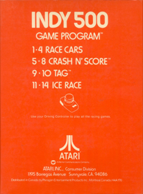 Indy 500 - Box - Back (North America) - 600x816