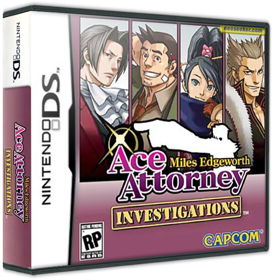 Ace Attorney Investigations: Miles Edgeworth - Box - 3D (United States) - 587x598