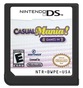 Casual Mania!: 4 Games in 1 - Cart - Front (North America) - 571x600