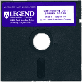 Spellcasting 301: Spring Break - Disc (North America) - 796x800