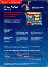 Writer Rabbit - Box - Back (North America) - 868x1200