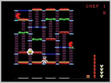 BurgerTime - Screenshot - Gameplay (World) - 256x192