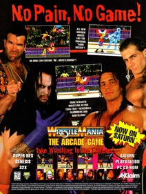 WWF WrestleMania: The Arcade Game - Advertisement Flyer - Front (North America) - 2000x2650