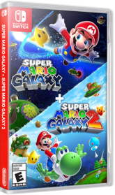 Super Mario Galaxy + Super Mario Galaxy 2 - Box - 3D (North America) - 555x940