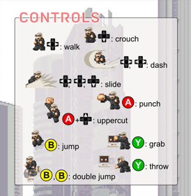 Super Boss Gaiden - Arcade - Controls Information (Japan) - 943x965