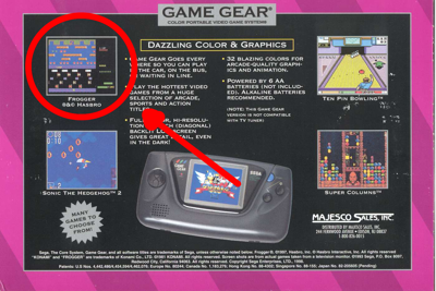 Frogger - Advertisement Flyer - Back (North America) - 1398x934