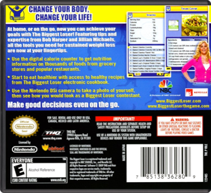 The Biggest Loser - Box - Back - Reconstructed (North America) - 774x708