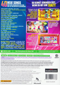 Just Dance 2018 - Box - Back (Germany) - 1200x1698