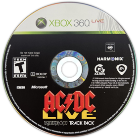 AC/DC Live: Rock Band Track Pack - Disc (North America) - 1529x1529