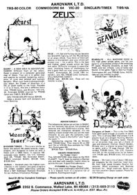 Dungeons of Death - Advertisement Flyer - Front (North America) - 564x800