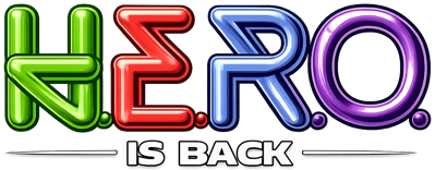 H.E.R.O. is Back - Clear Logo (World) - 1348x527