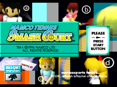 Namco Tennis Smash Court - Screenshot - Game Title (Europe) - 640x480