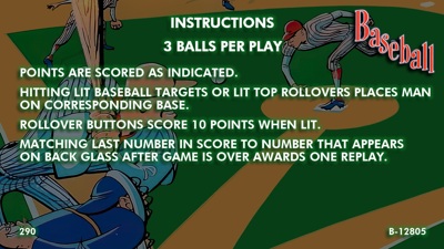 Baseball - Arcade - Controls Information (World) - 1920x1080