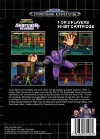 Teenage Mutant Ninja Turtles: Shredder's Re-Revenge - Box - Back (Europe) - 2175x3012