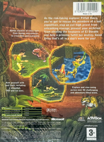 Pitfall: The Lost Expedition - Box - Back (Europe) - 1109x1524