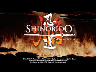 Shinobido: Tales of the Ninja - Screenshot - Game Title (Europe) - 640x480