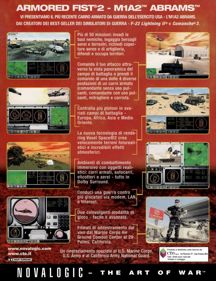 Armored Fist 2: M1A2 Abrams - Box - Back (Italy) - 615x800