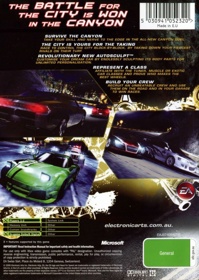 Need for Speed: Carbon - Box - Back (Australia) - 483x680