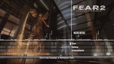 F.E.A.R. 2: Project Origin - Screenshot - Game Select (World) - 1280x720