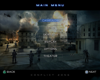 Conflict Zone: Modern War Strategy - Screenshot - Game Select (World) - 640x512