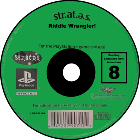 Str.at.e.s. 8: Riddle Wrangler! - Disc (North America) - 1000x1000