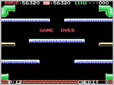 Mario Bros. - Screenshot - Game Over (World) - 256x192