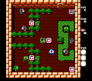 Adventures of Lolo 3 - Screenshot - Gameplay (World) - 256x224