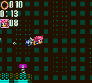 Amy Rose in Sonic Triple Trouble - Screenshot - Gameplay (World) - 160x144