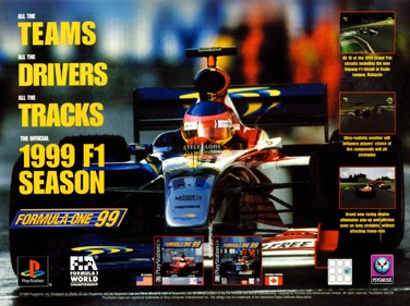 Formula One 99 - Advertisement Flyer - Front (North America) - 1650x1231
