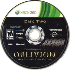 The Elder Scrolls IV: Oblivion: Game of the Year Edition - Disc (North America) - 764x765