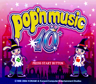 Pop'n Music 10 - Screenshot - Game Title (Japan) - 512x448